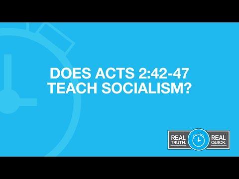 Does Acts 2:42-47 Teach Socialism?