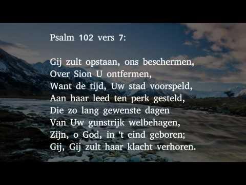 Psalm 102 vers 7 - Gij zult opstaan, ons beschermen
