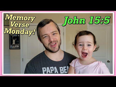 John 15:5 | Memory Verse Monday with Gloria!