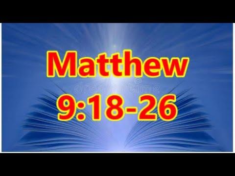 Sunday School Lesson ????June 20, 2021|Matthew 9:18-26|Healed By Faith
