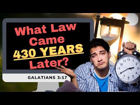 The Law that came 430 Years Later mentioned in Galatians 3:17? (Q&A Bible Study Series)