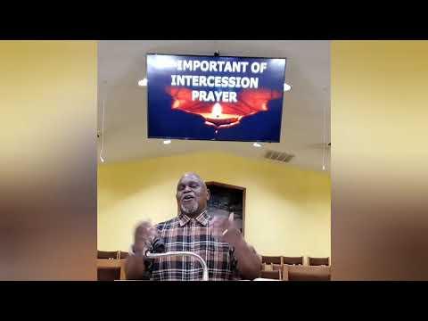Bible Study- 05/12/2021
"Intercession Prayer"
Scripture: 1st Timothy 2:2-4,8
Pastor Ronnie Bullard