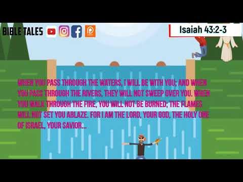 Isaiah 43:2-3 Bible Animated Verse 26 July 2021