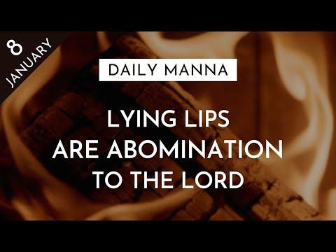 Lying Lips Are Abomination To The Lord! | Proverbs 12:22 | Daily Manna