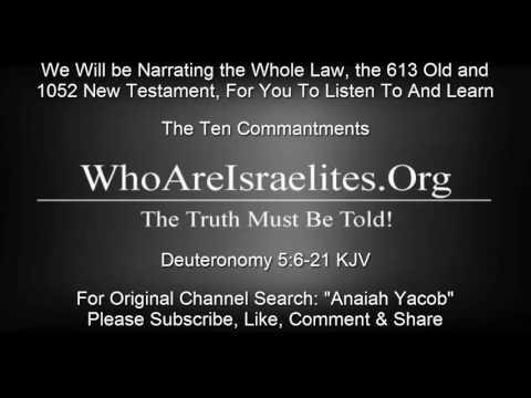 The Ten Commandments Deuteronomy 5:6-21