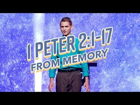1 Peter 2:1-17 From Memory!