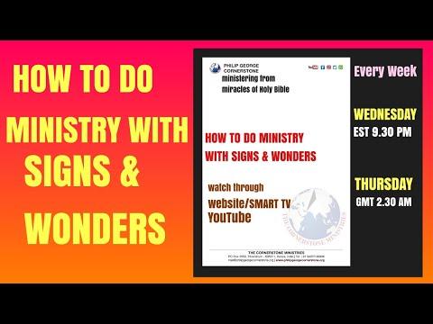 HOW TO DO MINISTRY WITH SIGNS & WONDERS/EXODUS 8:6-13