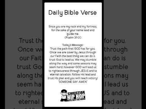 Bible Verse of the Day - God Will Lead You (‍Psalm 31:3) #BibleVerse #DailyMessage #GodsLead