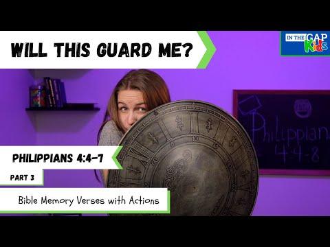 Philippians 4:4-7 | Bible Verses to Memorize for Kids with Actions | Responsibility for Kids, Week 3