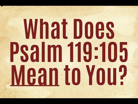 How Did The Apostles Understand Psalm 119:105?