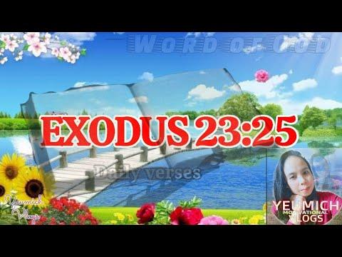 Exodus 23:25 ||Daily Bible verse || Word of God||April 19, 2021