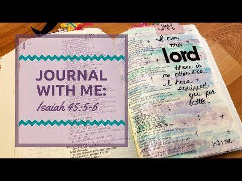 Bible Journaling: Isaiah 45:5-6