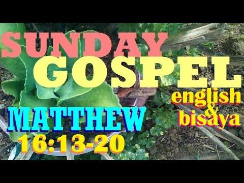 QUOTING JESUS IN  (MATTHEW 16:13-20) IN ENGLISH AND BISAYA LANGUAGES