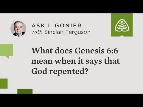 What does Genesis 6:6 mean when it says that God repented?