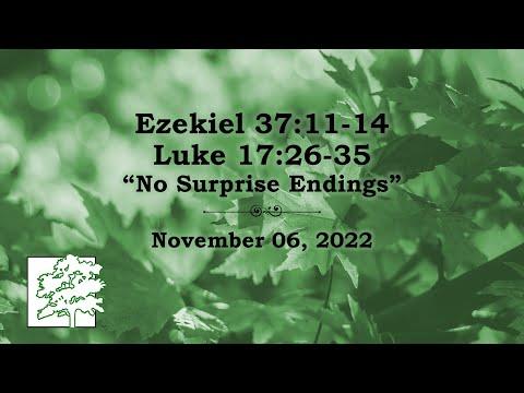 November 06, 2022 | Ezekiel 37:11-14 Luke 17:26-35 | “No Surprise Endings”