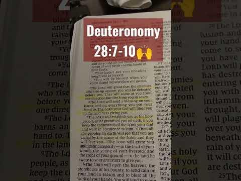 Deuteronomy 28:7-10 NIV ***Your enemies will flee from you 7 ways! #ReadTheWordWithVicky