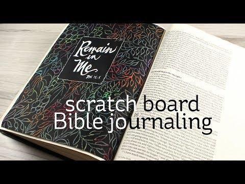 Scratchboard Bible Journaling John 15:4