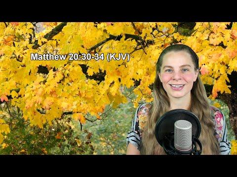 Matthew 20:30-34 KJV - Words of Jesus, Healing - Scripture Songs