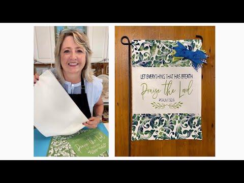 Christ & Crafting with Hiedi Scott - DIY Praise the Lord garden flags - Psalm 150:6