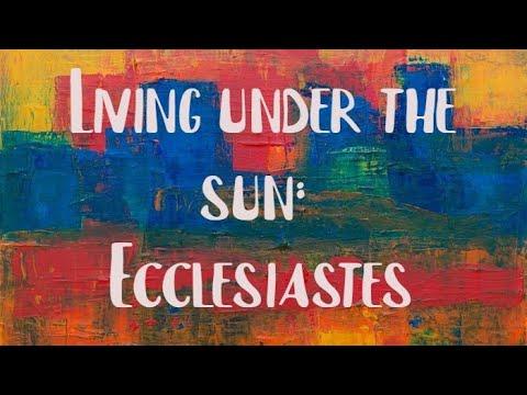 Sunday 10th of January - Ecclesiastes 1:12-2:26