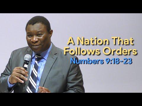 A Nation That Follows Orders Numbers 9:18-23 | Pastor Leopole Tandjong
