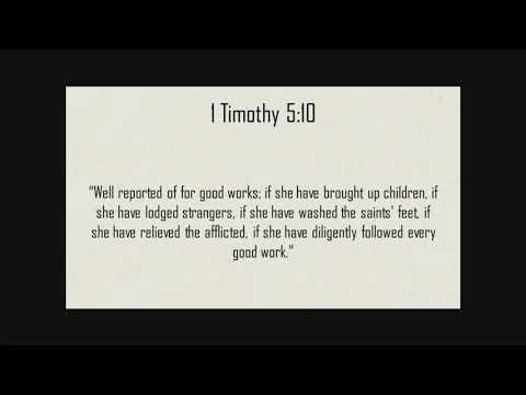 1 Timothy 5:5-22 - Jonathan Burns (Wed. Evening Bible Study Oct. 16, 2019)