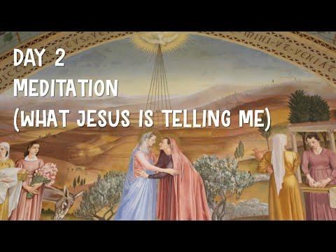 Meditation (What Jesus is telling me) Luke 1:43