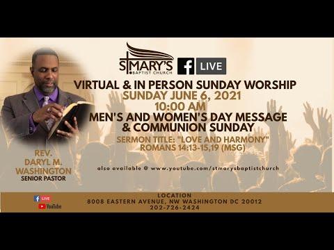 Communion Sunday Men's & Women's Day Message "LOVE AND HARMONY" Romans 14:13-15, 19 (MSG)