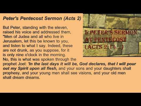5. Peter's Pentecost Sermon (Acts 2:14-21)