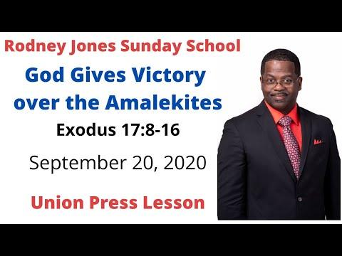 God Gives Victory Over the Amalekites, Exodus 17:8-16, September 20, 2020, Sunday school lesson, UGP