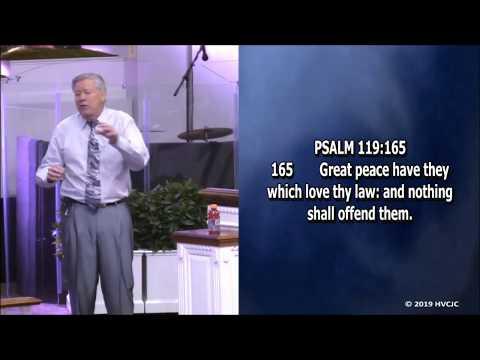 Great peace have they which love thy law (Psalm 119:165) Bro.Donny Reagan, HVCJC