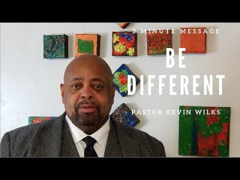 3 Minute Inspirational Message. Be Different. 1 Samuel 16: 11-12.