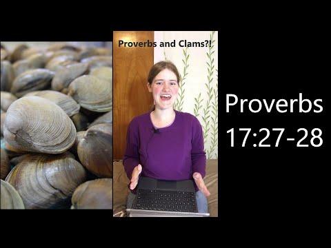 Daily Nature Devotion for Kids (Clams and Proverbs 17:27-28 ESV) (55 of 100)