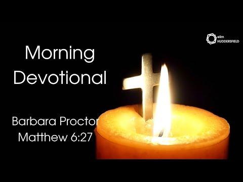 Morning Devotional -  Matthew 6:27