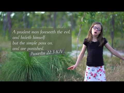 How to sing Proverbs 22:3 KJV - A prudent man forseeth the evil - Musical Memory verse