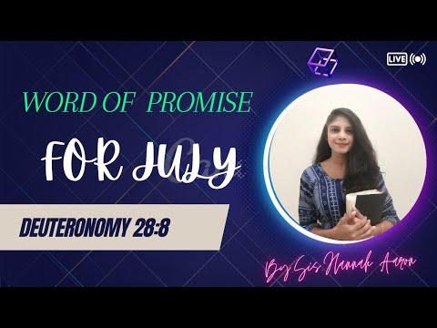 Word of Promise For July | Deuteronomy 28:8 | Hannah Aaron
