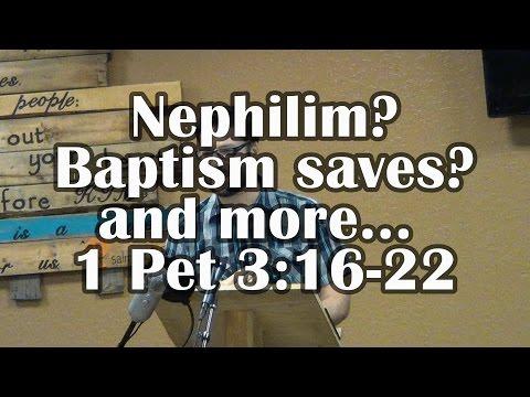 Nephilim? Baptism SAVES? A clean conscience? And more - 1 Peter 3:16-22
