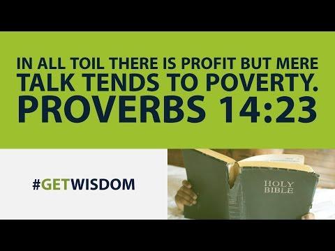 Proverbs | Get Wisdom Proverbs 14:23