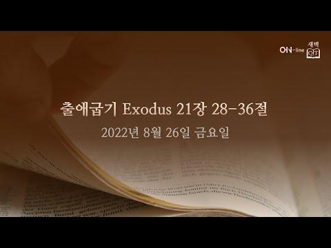 2022-08-26(금) [ON-line 새벽 QT] 출애굽기 Exodus 21:28-36