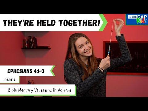 Ephesians 4:1-3 | Bible Verses to Memorize for Kids with Actions | Orderliness for Kids (Week 2)