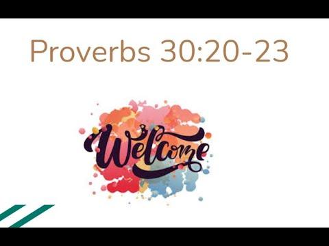 Proverbs 30:20-23