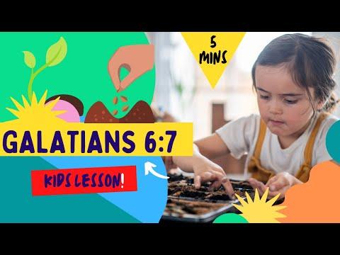 Kids Bible Devotional - Galatians 6:7 | Sowing & Reaping