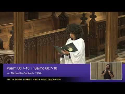 Imani-Grace Cooper singing the Psalm 66: 7-18