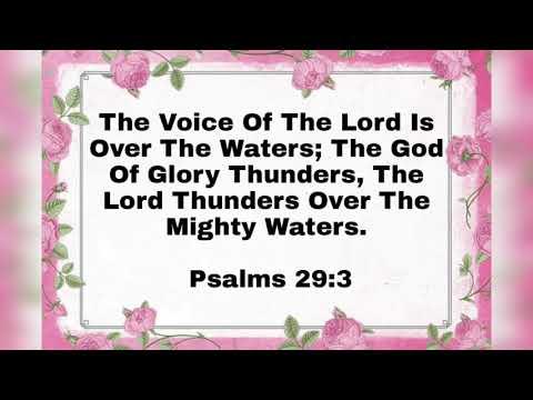 Bible words - Psalms 29:3