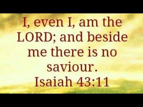 Isaiah 43:11 -  I, even I, am the Lord ; and beside me there is NO SAVIOUR.