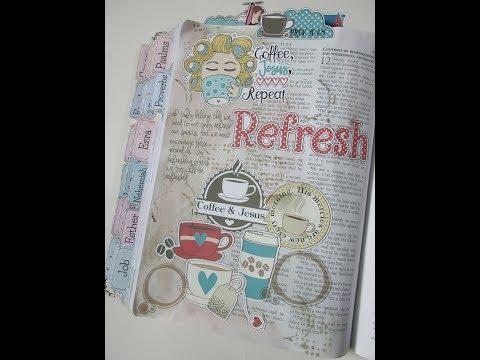 Technique Thursday # 124 Proverbs 11:25 "Refresh" Bible Journal Page