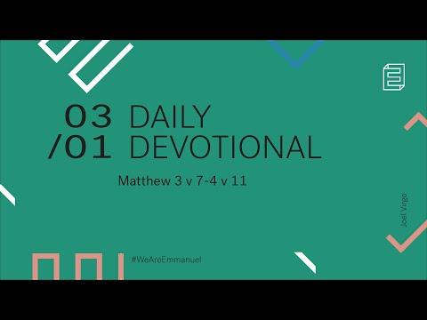 Daily Devotion with Joel Virgo // Matthew 3:7-4:11