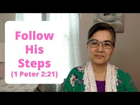 Follow His Steps (1 Peter 2:21)