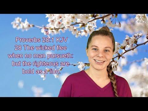 Proverbs 28:1 KJV - Courage - Scripture Songs