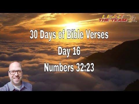 30 Days of Bible Verses - Day 16 - Numbers 32:23 (NLT)